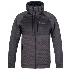 Hannah Quil II asphalt mel anthracite panska funkcni outdoorova celorozepinaci mikina 