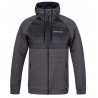 Hannah Quil II asphalt mel anthracite panska funkcni outdoorova celorozepinaci mikina 