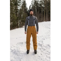 Husky Mitaly M mustard horcicova panske nepromokave zimni lyzarske kalhoty 2