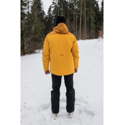 Husky Gomez M mustard yellow panska nepromokava zimni lyzarska bunda 5