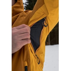 Husky Gomez M mustard yellow panska nepromokava zimni lyzarska bunda 7