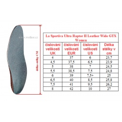 _La Sportiva Ultra Raptor II Leather Wide GTX Woman charcoal damske nizke boty zmereno