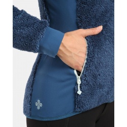 Kilpi Norka W tmave modra WL0204KIDBL damska fleecova plysova mikina 2