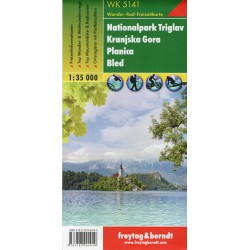 Freytag a Berndt WK 5141 NP Triglav, Kranjska Gora, Planica, Bled 1:35 000 turistická mapa