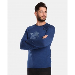 Kilpi Mavora Top M tmave modra UM0505KIDBL panske triko dlouhy rukav 100 Merino vlna 1