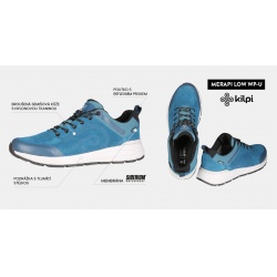 Kilpi Merapi Low WP U cerna WU0957KIBLK panske nizke kozene vodeodolne volnocasove boty 7