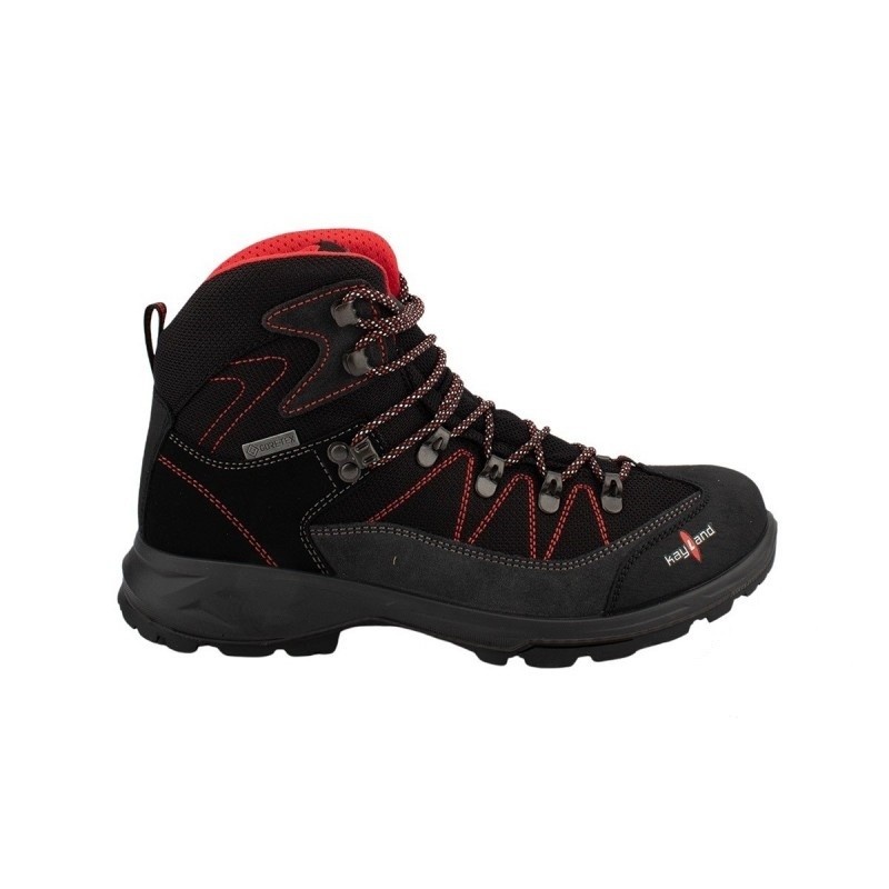 Kayland Ascent EVO GTX Black red panske nepromokave kombinovane trekove boty