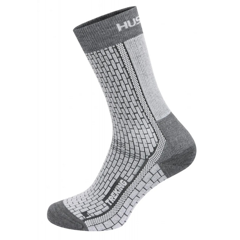 Husky Treking grey grey trekove ponozky Merino 