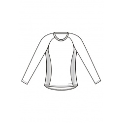 Jitex Kameda 801 syte ruzova damske triko dlouhy rukav Merino vlna 1