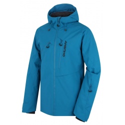 Husky Grut M blue svetle modra panska nepromokava zimni lyzarska bunda