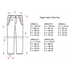 _Pinguin Alpin S Pants New cerna unisex nepromokave kalhoty A.C.D. membrane 2L
