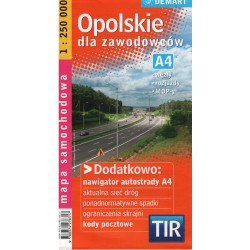 DEMART Województwo opolskie/Opolské vojvodství 1:250 000 automapa