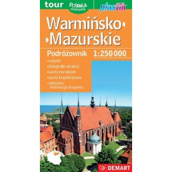 DEMART Województwo Warmińsko-mazurskie/Varmijsko-mazurské vojvodství 1:250 000 automapa
