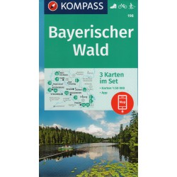 Kompass 198 Bayerischer Wald 1:50 000