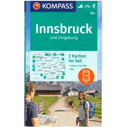 Kompass 290 Rund um Innsbruck 1:50 000 oblast