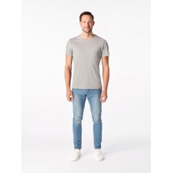 CityZen Davos seda melanz panske triko kratky rukav slim fit 100 bavlna 3