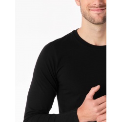CityZen Cali cerna panske triko dlouhy rukav 95 bavlna 2