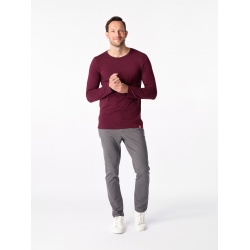 CityZen Cali bordo panske triko dlouhy rukav 95 bavlna 1
