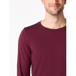 CityZen Cali bordo panske triko dlouhy rukav 95 bavlna 2