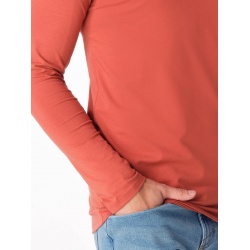 CityZen Cali cihlova panske triko dlouhy rukav 95 bavlna 3