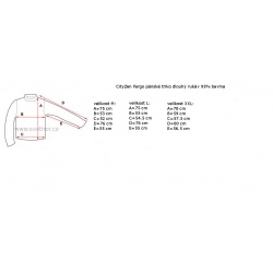 _CityZen Fargo seda melanz cerna panske triko dlouhy rukav 95 bavlna zmereno