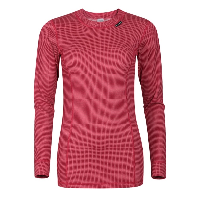 Progres MS NDRZ vinova ruzova damske funkcni triko dlouhy rukav