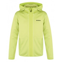 Husky Artic Zip K green dk khaki sv zelena detska sportovni funkcni tenci mikina 2