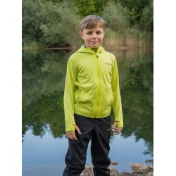 Husky Artic Zip K green dk khaki sv zelena detska sportovni funkcni tenci mikina 3