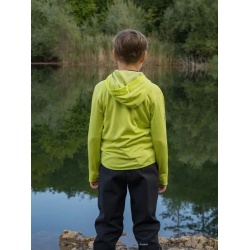 Husky Artic Zip K green dk khaki sv zelena detska sportovni funkcni tenci mikina 4