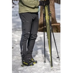 Husky Kixees M cerna panske outdoorove zateplene softshell kalhoty na beh bezky  3