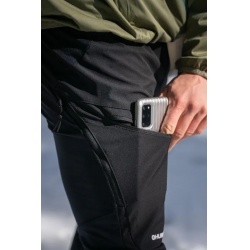 Husky Kixees M cerna panske outdoorove zateplene softshell kalhoty na beh bezky  4