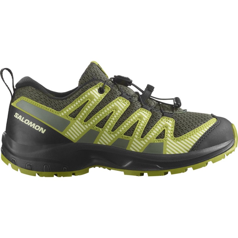 Salomon XA Pro V8 J 477299 urban chic black dark citron detske nizke prodysne boty