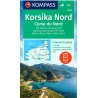 Kompas 2250 Korsika sever 50 000 turisticka mapa
