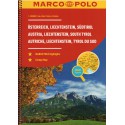 Marco Polo Rakousko, Lichtenštejnsko, Jižní Tyrolsko 1:200 000 autoatlas