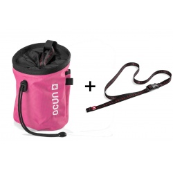 Ocun Push Chalk Bag Belt pytlik na magnezium s opaskem rose 2