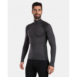 Kilpi Jager M tmave seda WM0501KIDGY panske triko dlouhy rukav 100 Merino vlna