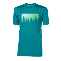 Progress Hrutur Forest zeleny melir panske triko kratky rukav merino vlna