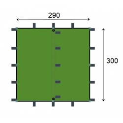 Jurek Arm 3 x 3 olivove zelena bivakovaci pristresek plachta 