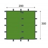 Jurek Arm 3 x 3 olivove zelena bivakovaci pristresek plachta 