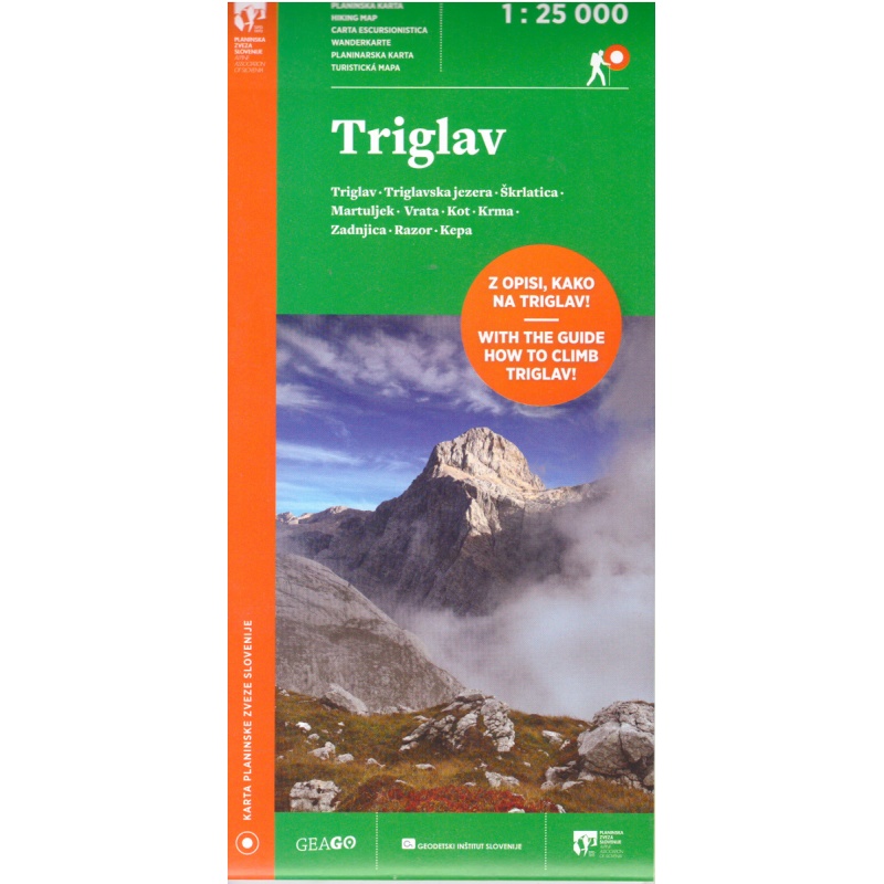 Geodetski Triglav 25 000 turisticka mapa