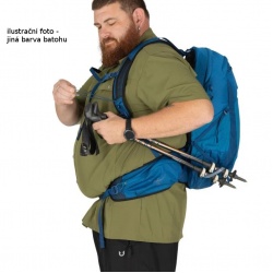 Osprey Talon 22l Extended Fit turisticky batoh pro silnejsi postavu black coal 3