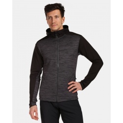 Kilpi Sevelen M cerna TM0204KIBLK panska funkcni sportovni mikina s kapuci