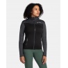 Kilpi Sevelen W cerna TL0203KIBLK damska funkcni sportovni mikina s kapuci