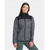 Kilpi Ravia W tmave seda TL0109KIDGY damska softshellova bunda s kapuci 