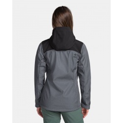 Kilpi Ravia W tmave seda TL0109KIDGY damska softshellova bunda s kapuci 1