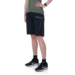 Kilpi Trackee W cerna RL0225KIBLK damske cyklisticke kratasy 2v1 s gelovou vlozkou