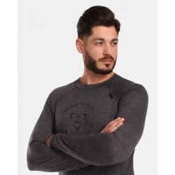 Kilpi Mavora Top M tmave seda UM0505KIDGY panske triko dlouhy rukav 100 Merino vlna 1