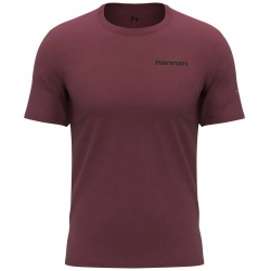 Hannah Wick red mahogany panske funkcni rychleschnouci tricko kratky rukav