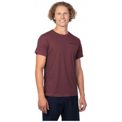 Hannah Wick red mahogany panske funkcni rychleschnouci tricko kratky rukav 1