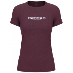 Hannah Cordy red mahogany damske funkcni rychleschnouci tricko kratky rukav